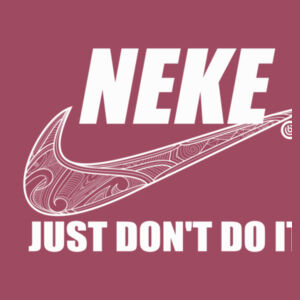 Neke Just dont do it - Womens Stencil Hoodie Design