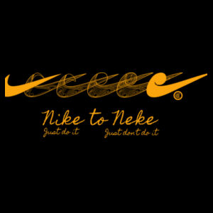 'Nike to Neke' - Womens Crop Hoodie Design