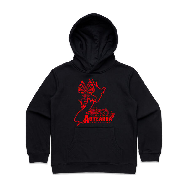 Aotearoa ( Red) - Kids Hoodie Thumbnail
