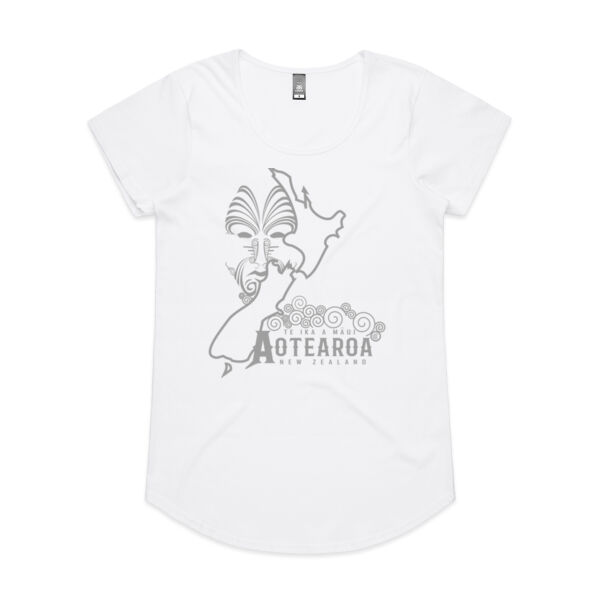 Aotearoa ( Grey)- Womens Mali Tee Thumbnail